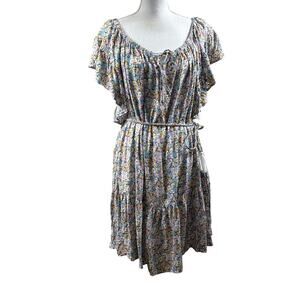 Rachel Zoe blue/white dress, beach, coastal, breezy, vacation, summer, floral